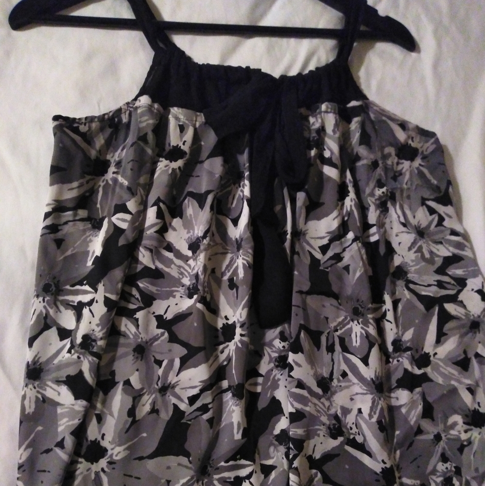 BLOUSE APOSTROPHE SIZE L/G AND COLOR BLAK AND WHITE
